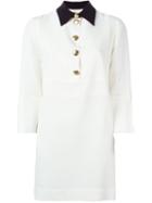 Marni Contrasted Collar Shirt Dress