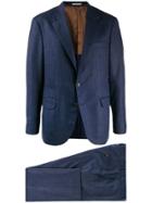 Brunello Cucinelli Textured Suit - Blue