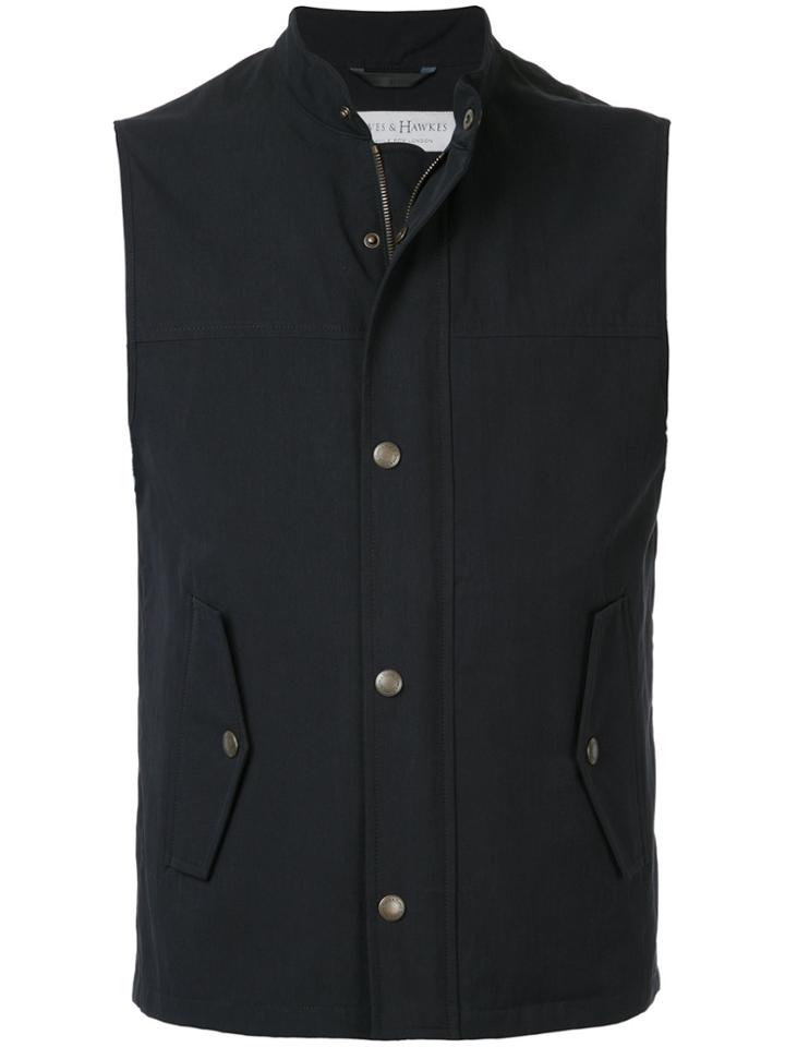 Gieves & Hawkes Zipped Gilet - Blue