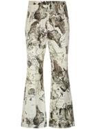Andrea Marques Maps Print Wide Leg Cropped Trousers - Unavailable