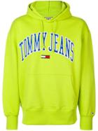 Tommy Jeans Logo Print Hoodie - Green