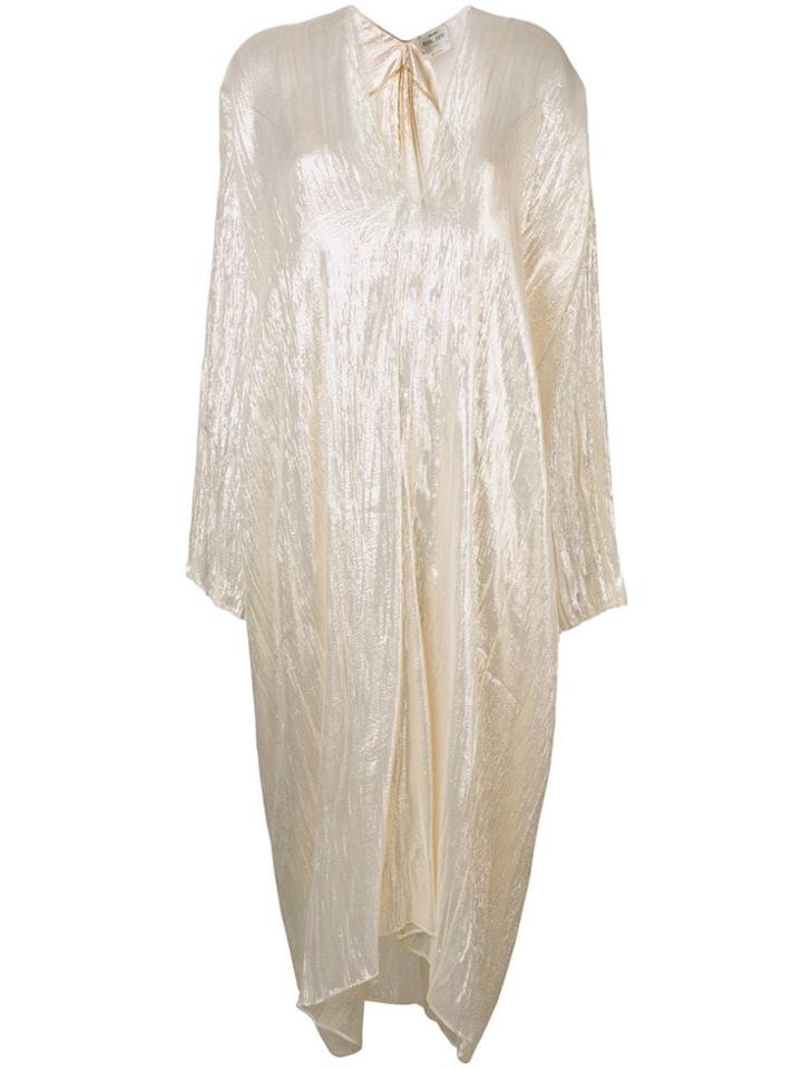 Forte Forte Long-sleeve Flared Dress - Neutrals