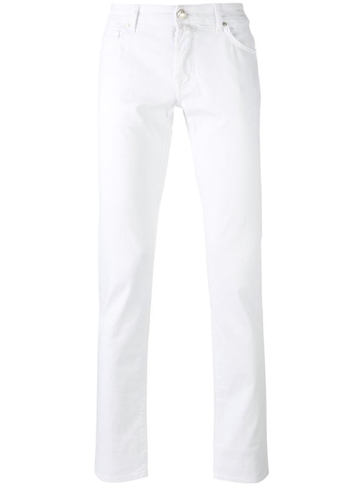 Jacob Cohen - Slim Fit Jeans - Men - Cotton/spandex/elastane - 36, White, Cotton/spandex/elastane