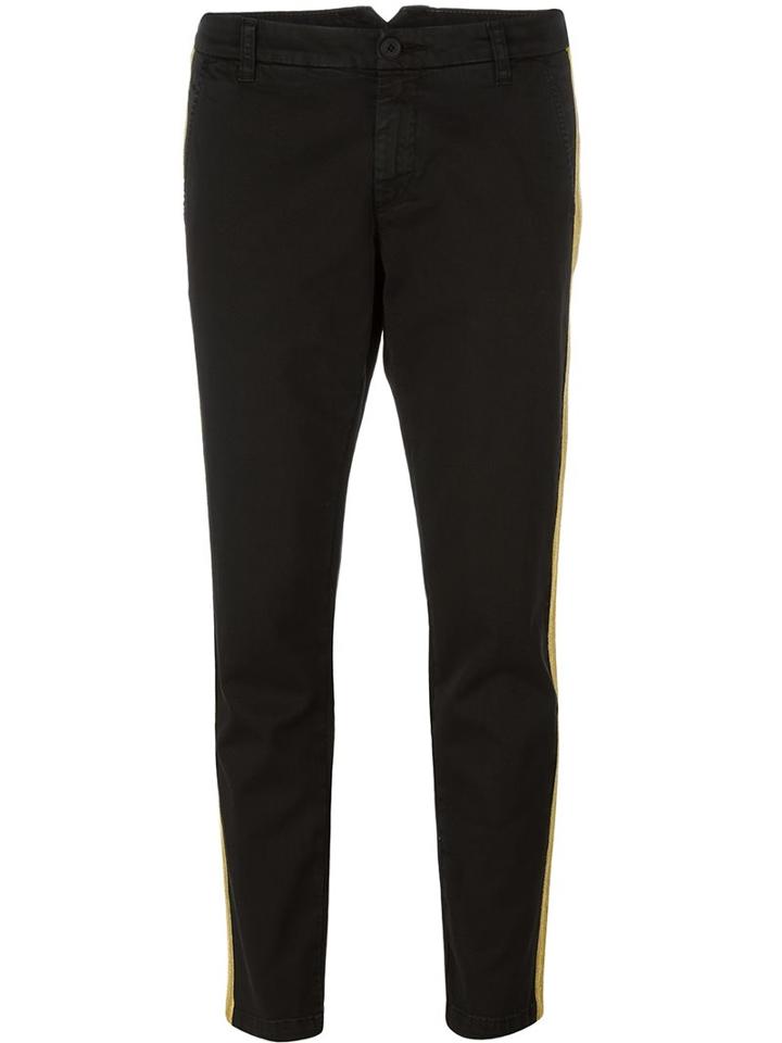 P.a.r.o.s.h. 'cora' Trousers, Women's, Size: Large, Black, Cotton/spandex/elastane