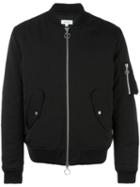 Soulland 'thomasson' Bomber Jacket, Men's, Size: Small, Black, Nylon/viscose/wool/acrylic
