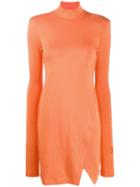 Heron Preston Turtleneck Mini Dress - Orange