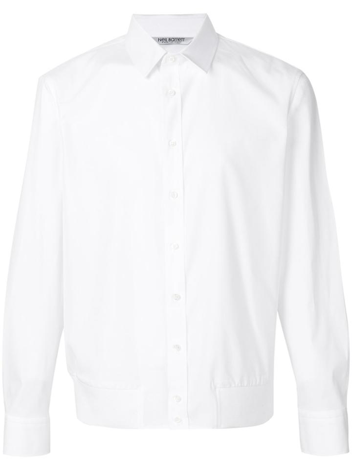 Neil Barrett Gathered Hem Shirt - White