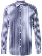 Aspesi Striped Long Sleeve Shirt - Blue
