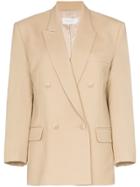 Low Classic Double-breasted Wool Blazer - Neutrals