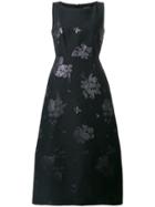 Luisa Cerano Floral Dress - Black