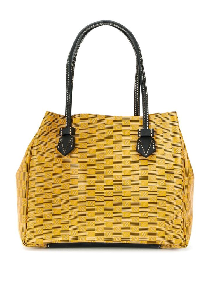 Moreau Geometric Tote Bag - Yellow