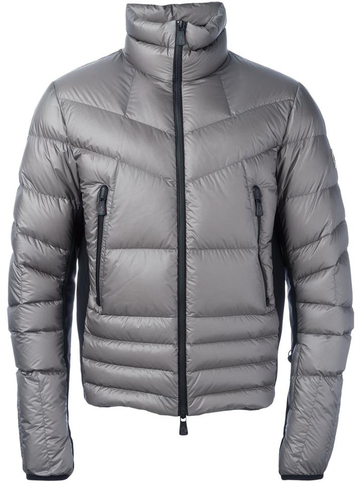Moncler Grenoble Funnel Neck Padded Jacket, Men's, Size: 1, Grey, Polyamide/feather Down
