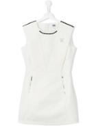Karl Lagerfeld Kids - Patterned Brocade Dress - Kids - Cotton/polyester/lyocell/metallic Fibre - 14 Yrs, White