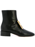 Givenchy Logo Embellished Ankle Boots - Black