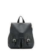 Orciani Double Buckle Backpack - Black
