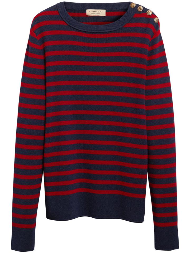 Burberry Striped Sweater - Red