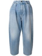 Levi's: Made & Crafted Barrel Wide Leg Cropped Jeans - Blue