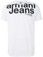 Armani Jeans - Printed Logo T-shirt - Men - Cotton/spandex/elastane - Xxl, White, Cotton/spandex/elastane