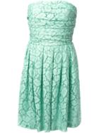 Moschino Cheap & Chic Lace Strapless Dress - Green