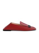 Sergio Rossi Logo Plaque Loafers - Red