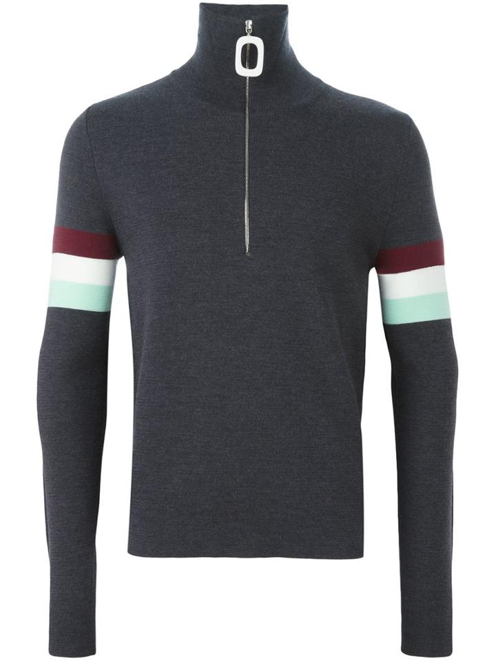 J.w. Anderson Zipped Roll Neck Sweater