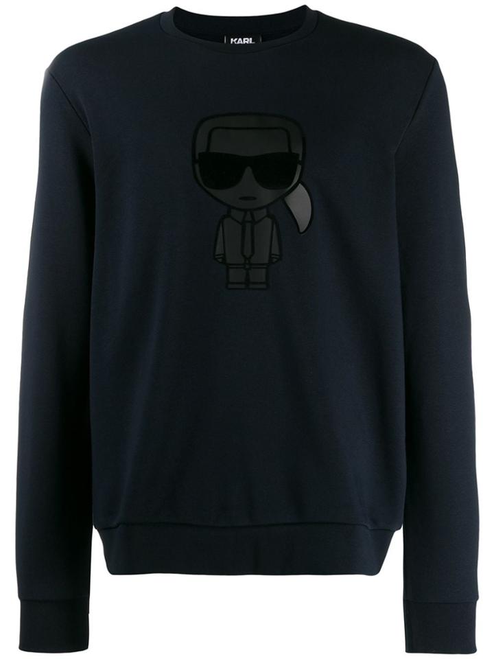 Karl Lagerfeld Ikonik Print Sweatshirt - Blue
