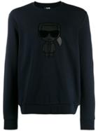Karl Lagerfeld Ikonik Print Sweatshirt - Blue