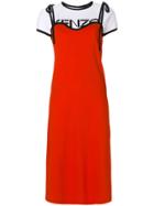 Kenzo 2-in-1 T-shirt Dress - Yellow & Orange