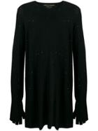 Comme Des Garçons Homme Plus Sequin Oversized Sweater - Black