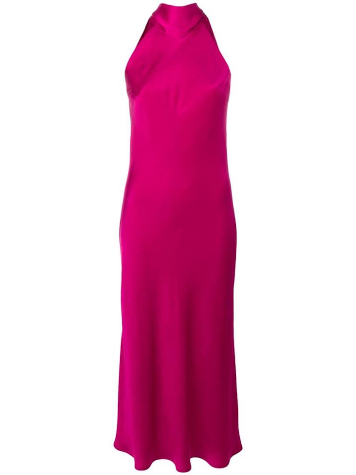 Galvan Sienna Satin Dress - Pink