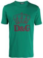 Dolce & Gabbana Crown Print T-shirt - Green