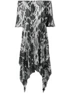 Just Cavalli Python-print 'no-shoulder' Dress - Grey