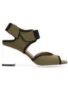 Marni Neoprene Sandals, Women's, Size: 37.5, Green, Neoprene/leather