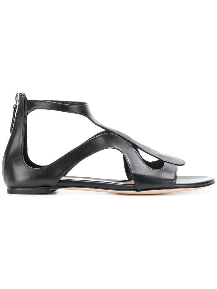 Alexander Mcqueen Strappy Sandals - Black