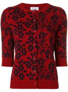 Barrie New Delft Cashmere Cardigan - Red