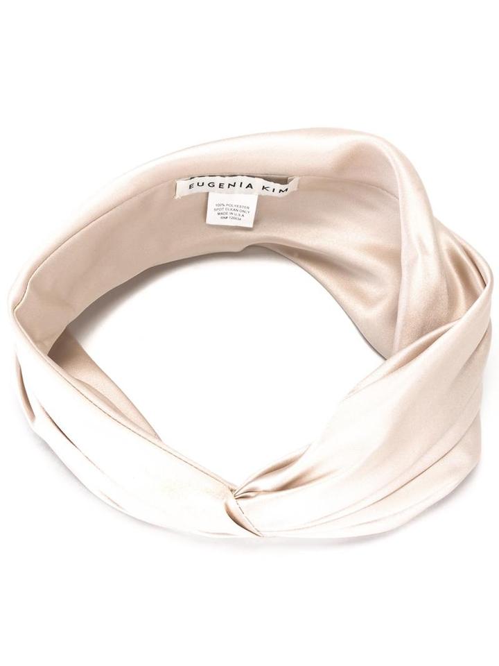 Eugenia Kim Malia Turban Headband, Women's, Nude/neutrals, Polyester Taffeta