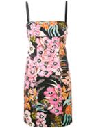 Just Cavalli - Floral Print Mini Dress - Women - Cotton/sequin - 42, Cotton/sequin