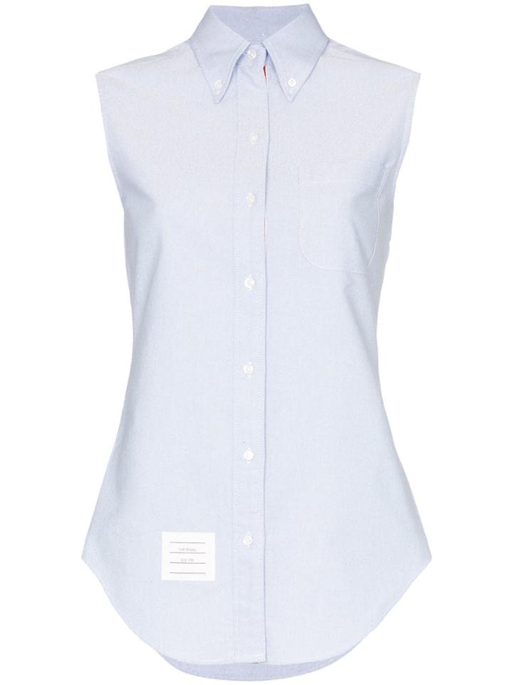 Thom Browne Sleeveless Shirt - Blue