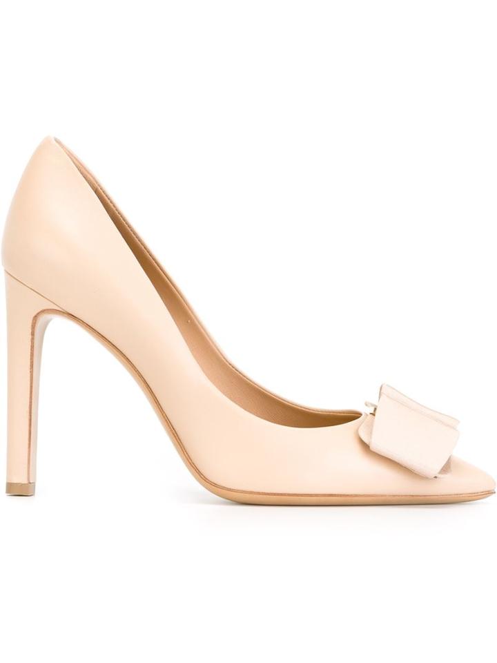 Salvatore Ferragamo 'pointy Toe Oversized Bow' Pumps