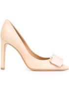Salvatore Ferragamo 'pointy Toe Oversized Bow' Pumps