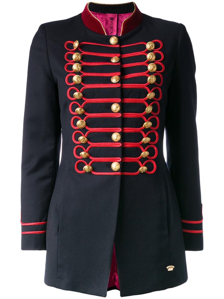 La Condesa Vizcondesa Beatle Jacket - Blue