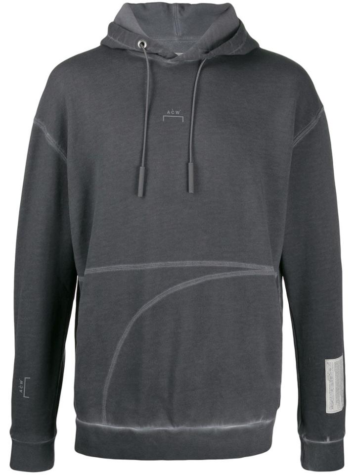 A-cold-wall* Flat Overlock Hoodie - Grey