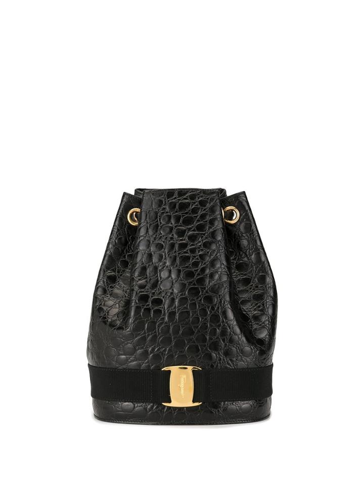 Salvatore Ferragamo Pre-owned Vara Backpack - Black