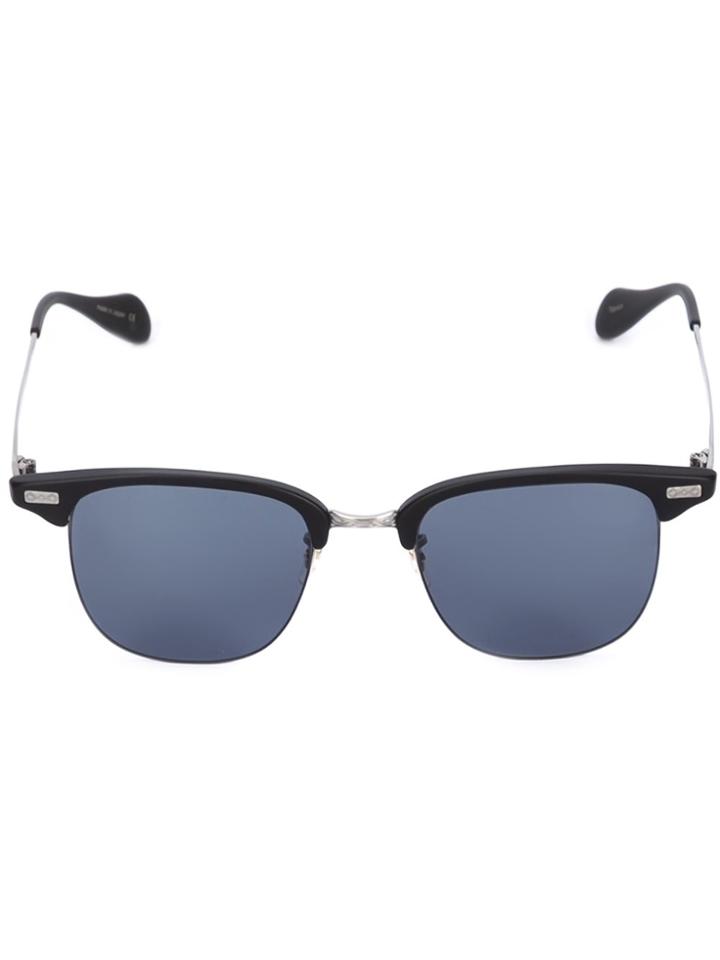 Oliver Peoples 'executive I' Sunglasses - Black