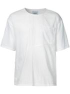 Factotum Front Pocket T-shirt, Men's, Size: 46, White, Cotton
