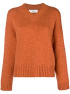 Pringle Of Scotland Cashmere V-neck Sweater - Yellow & Orange