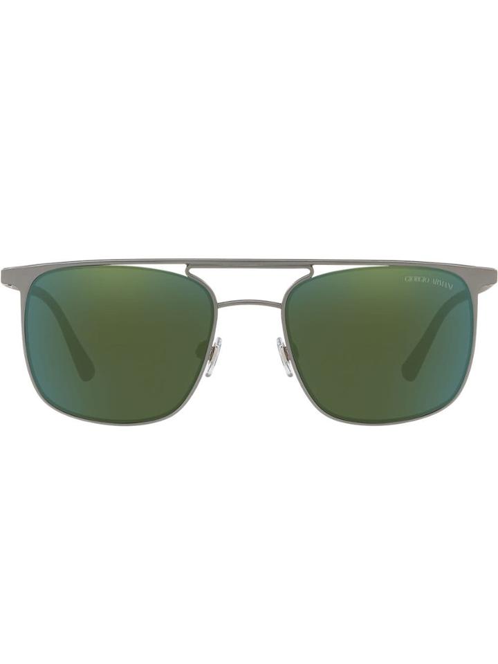 Giorgio Armani Square Frame Sunglasses - Green