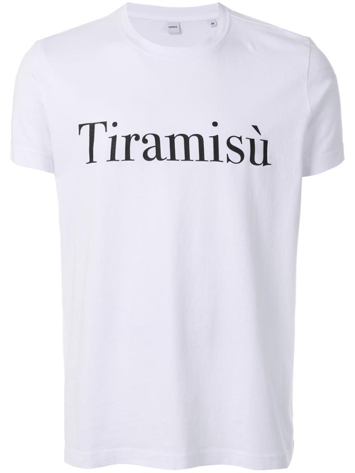 Aspesi Tiramisu Slogan T-shirt - White