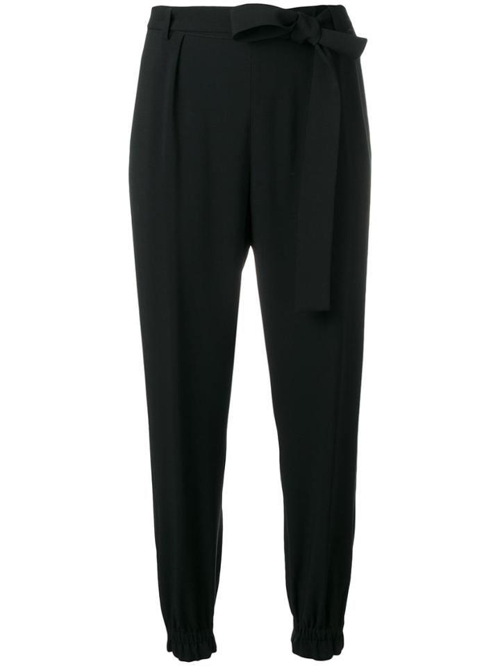 Msgm Elasticated Hem Trousers - Black