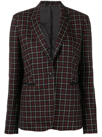Paul Smith Single-breasted Check Blazer - Black